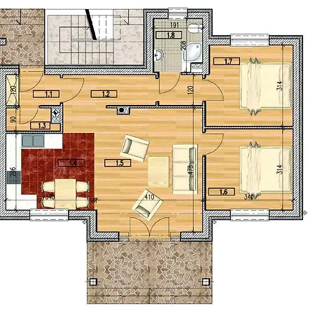 Apartment Rodzinny Apartament Pod Sniezka 2 *